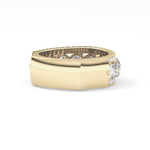 Half Eternity Wedding Band with 2.67 TCW Round Cut Moissanite – Yellow, White, or Rose Gold