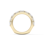 Half Eternity Wedding Band with 2.67 TCW Round Cut Moissanite – Yellow, White, or Rose Gold