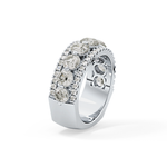 Half Eternity Wedding Band with 2.67 TCW Round Cut Moissanite – Yellow, White, or Rose Gold