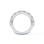 Half Eternity Wedding Band with 2.67 TCW Round Cut Moissanite – Yellow, White, or Rose Gold