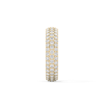 Full Eternity Wedding Band with 1.36 TCW Round Cut Moissanite – Yellow, White, or Rose Gold