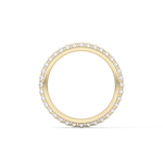 Full Eternity Wedding Band with 1.36 TCW Round Cut Moissanite – Yellow, White, or Rose Gold