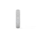 Full Eternity Wedding Band with 1.36 TCW Round Cut Moissanite – Yellow, White, or Rose Gold