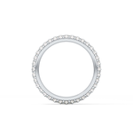 Full Eternity Wedding Band with 1.36 TCW Round Cut Moissanite – Yellow, White, or Rose Gold
