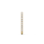 Half Eternity Wedding Band with 0.46 TCW Round Cut Moissanite – Yellow, White, or Rose Gold