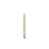 Half Eternity Wedding Band with 0.46 TCW Round Cut Moissanite – Yellow, White, or Rose Gold