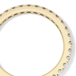 Half Eternity Wedding Band with 0.46 TCW Round Cut Moissanite – Yellow, White, or Rose Gold