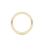 Half Eternity Wedding Band with 0.46 TCW Round Cut Moissanite – Yellow, White, or Rose Gold