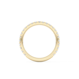 Half Eternity Wedding Band with 0.46 TCW Round Cut Moissanite – Yellow, White, or Rose Gold