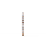 Half Eternity Wedding Band with 0.46 TCW Round Cut Moissanite – Yellow, White, or Rose Gold