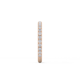 Half Eternity Wedding Band with 0.46 TCW Round Cut Moissanite – Yellow, White, or Rose Gold