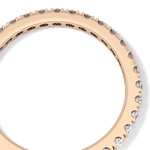 Half Eternity Wedding Band with 0.46 TCW Round Cut Moissanite – Yellow, White, or Rose Gold