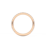 Half Eternity Wedding Band with 0.46 TCW Round Cut Moissanite – Yellow, White, or Rose Gold