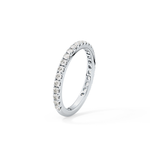 Half Eternity Wedding Band with 0.46 TCW Round Cut Moissanite – Yellow, White, or Rose Gold