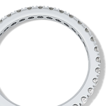 Half Eternity Wedding Band with 0.46 TCW Round Cut Moissanite – Yellow, White, or Rose Gold