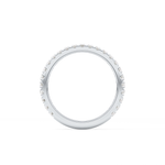 Half Eternity Wedding Band with 0.46 TCW Round Cut Moissanite – Yellow, White, or Rose Gold