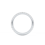 Half Eternity Wedding Band with 0.46 TCW Round Cut Moissanite – Yellow, White, or Rose Gold
