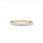 Half Eternity Wedding Band with 0.31 TCW Round Cut Moissanite – Yellow, White, or Rose Gold