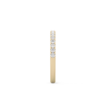 Half Eternity Wedding Band with 0.31 TCW Round Cut Moissanite – Yellow, White, or Rose Gold