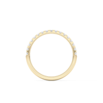 Half Eternity Wedding Band with 0.31 TCW Round Cut Moissanite – Yellow, White, or Rose Gold