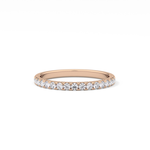 Half Eternity Wedding Band with 0.31 TCW Round Cut Moissanite – Yellow, White, or Rose Gold