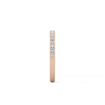 Half Eternity Wedding Band with 0.31 TCW Round Cut Moissanite – Yellow, White, or Rose Gold