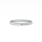 Half Eternity Wedding Band with 0.31 TCW Round Cut Moissanite – Yellow, White, or Rose Gold