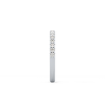 Half Eternity Wedding Band with 0.31 TCW Round Cut Moissanite – Yellow, White, or Rose Gold