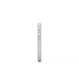 Half Eternity Wedding Band with 0.31 TCW Round Cut Moissanite – Yellow, White, or Rose Gold