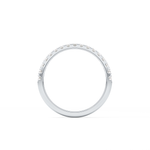 Half Eternity Wedding Band with 0.31 TCW Round Cut Moissanite – Yellow, White, or Rose Gold