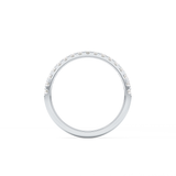 Half Eternity Wedding Band with 0.31 TCW Round Cut Moissanite – Yellow, White, or Rose Gold