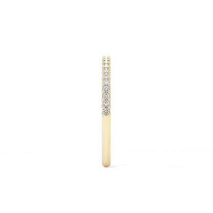 Cushion Cut 1.84 Carat Moissanite Ring – Hidden Halo and Pave Setting in Gold