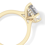 Full Eternity Wedding Band with 1.23 TCW Round & Baguette Cut Moissanite – Yellow, White, or Rose Gold