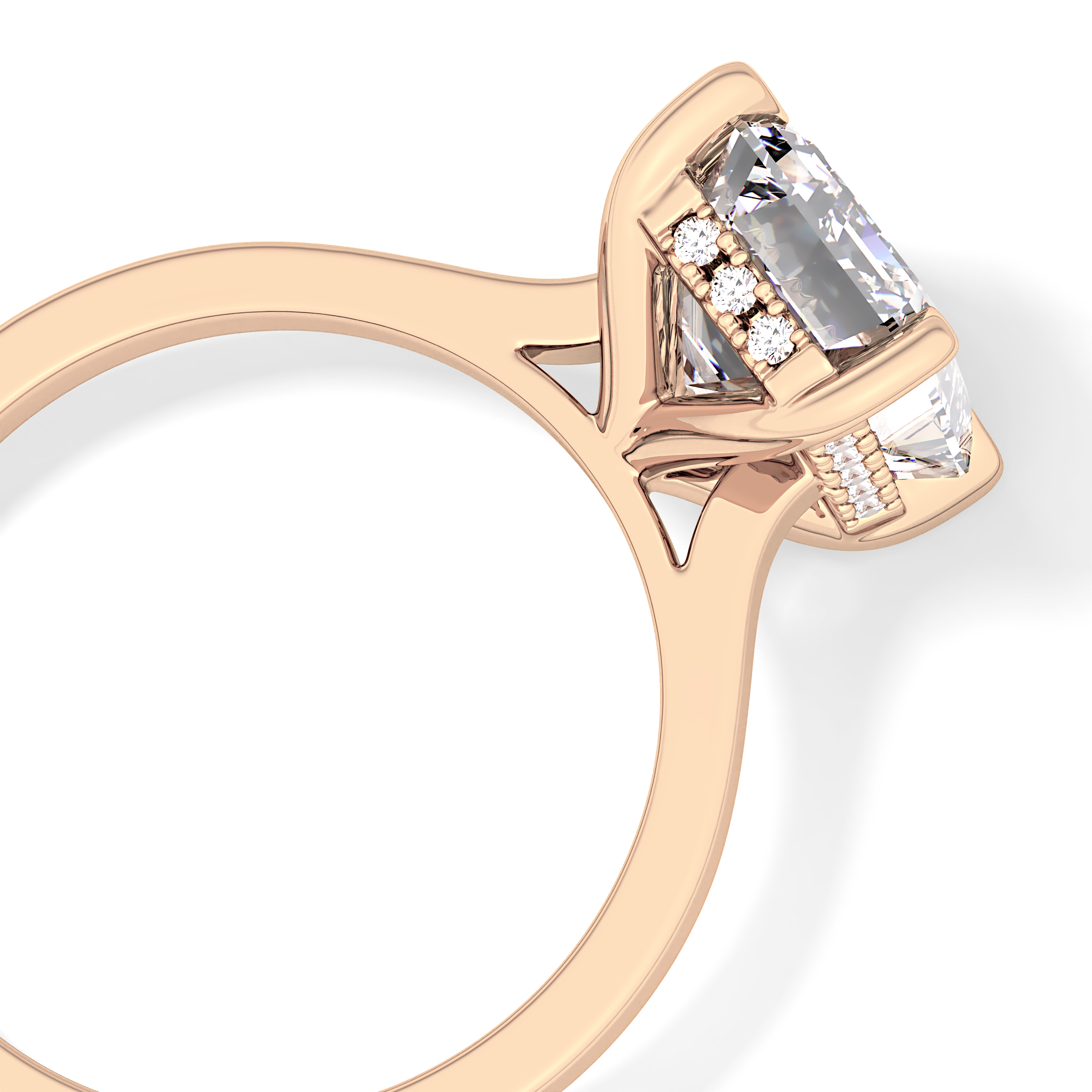 Full Eternity Wedding Band with 1.23 TCW Round & Baguette Cut Moissanite – Yellow, White, or Rose Gold