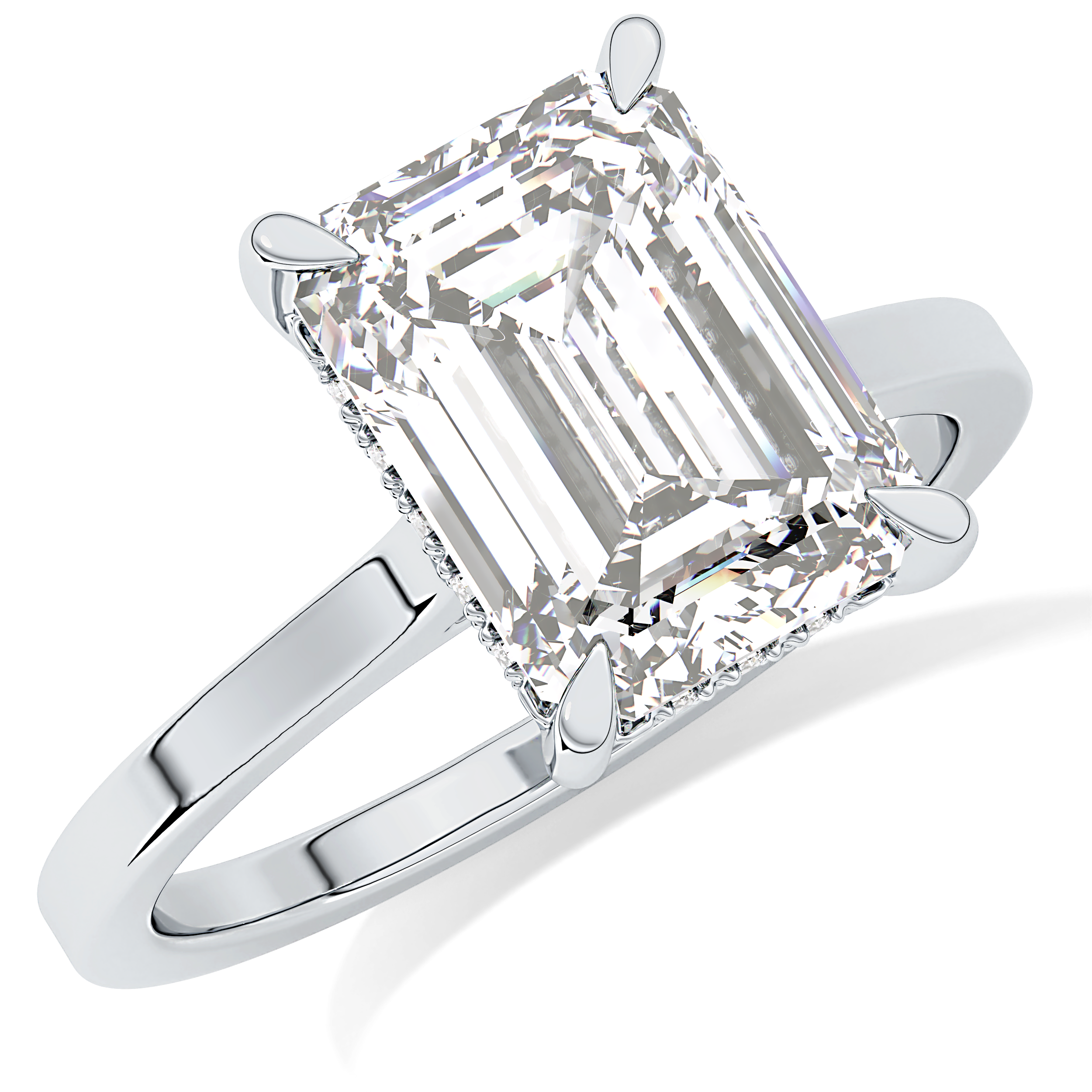 Full Eternity Wedding Band with 1.23 TCW Round & Baguette Cut Moissanite – Yellow, White, or Rose Gold
