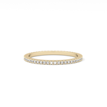 Full Eternity Wedding Band with 0.20 TCW Round Cut Moissanite – Yellow, White, or Rose Gold