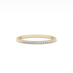 Full Eternity Wedding Band with 0.20 TCW Round Cut Moissanite – Yellow, White, or Rose Gold