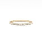Full Eternity Wedding Band with 0.20 TCW Round Cut Moissanite – Yellow, White, or Rose Gold