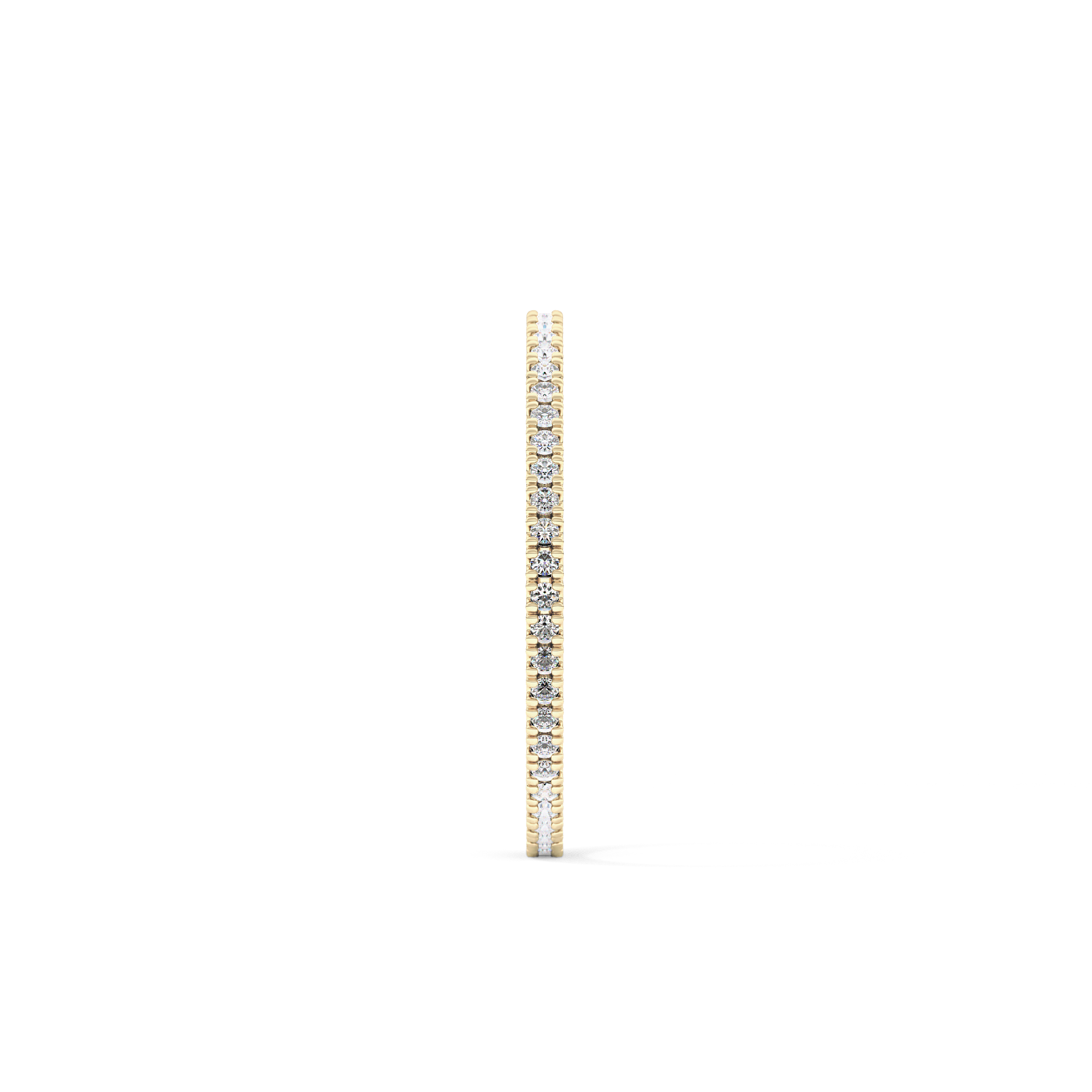 Full Eternity Wedding Band with 0.20 TCW Round Cut Moissanite – Yellow, White, or Rose Gold