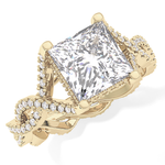 Full Eternity Wedding Band with 0.20 TCW Round Cut Moissanite – Yellow, White, or Rose Gold