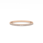 Full Eternity Wedding Band with 0.20 TCW Round Cut Moissanite – Yellow, White, or Rose Gold