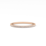 Full Eternity Wedding Band with 0.20 TCW Round Cut Moissanite – Yellow, White, or Rose Gold