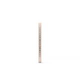 Full Eternity Wedding Band with 0.20 TCW Round Cut Moissanite – Yellow, White, or Rose Gold
