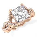 Full Eternity Wedding Band with 0.20 TCW Round Cut Moissanite – Yellow, White, or Rose Gold