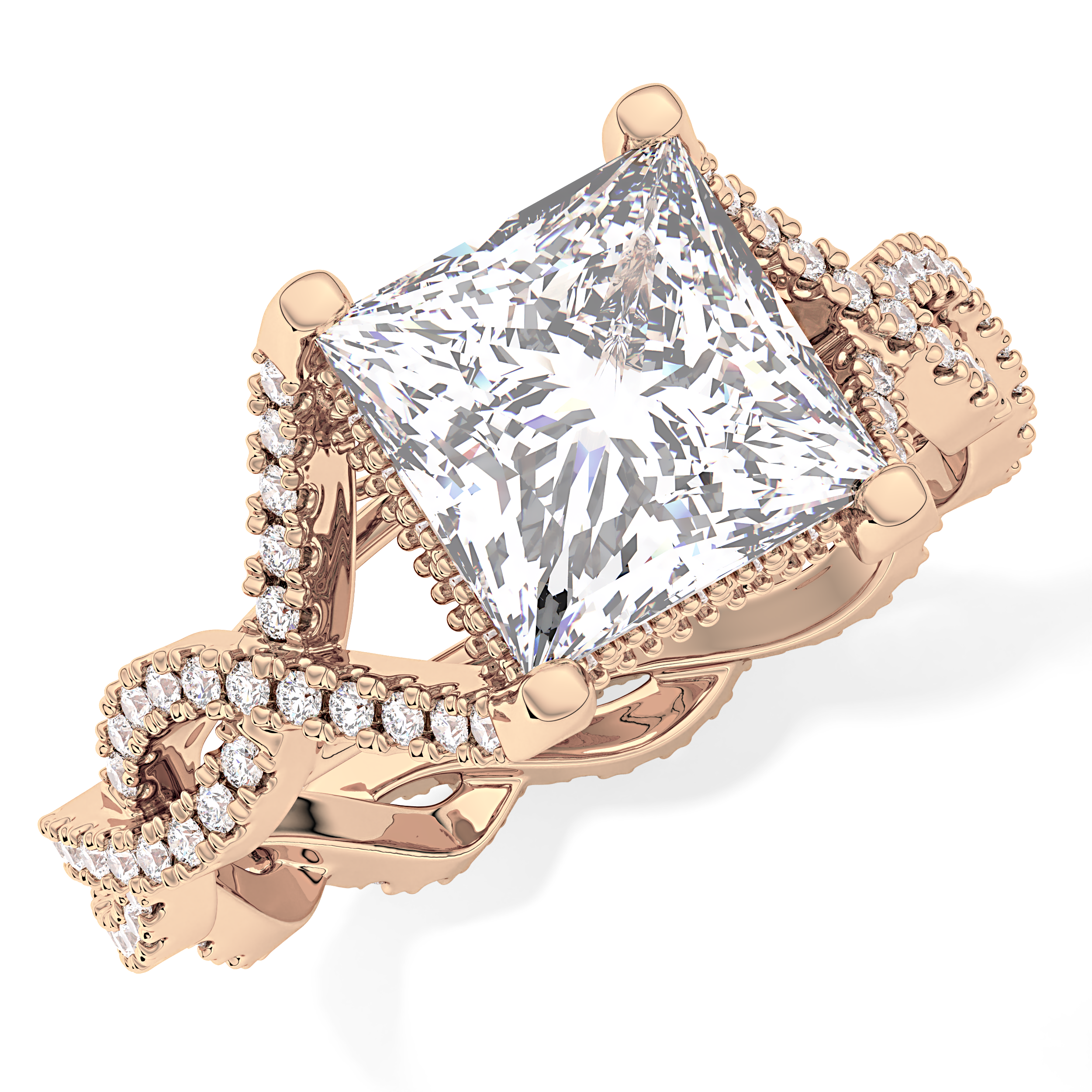 Full Eternity Wedding Band with 0.20 TCW Round Cut Moissanite – Yellow, White, or Rose Gold