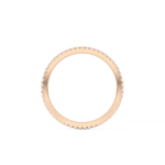 Full Eternity Wedding Band with 0.20 TCW Round Cut Moissanite – Yellow, White, or Rose Gold