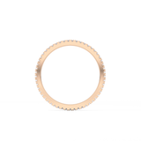 Full Eternity Wedding Band with 0.20 TCW Round Cut Moissanite – Yellow, White, or Rose Gold