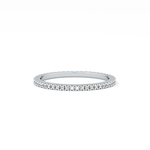 Full Eternity Wedding Band with 0.20 TCW Round Cut Moissanite – Yellow, White, or Rose Gold