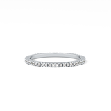 Full Eternity Wedding Band with 0.20 TCW Round Cut Moissanite – Yellow, White, or Rose Gold