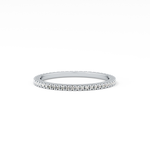 Full Eternity Wedding Band with 0.20 TCW Round Cut Moissanite – Yellow, White, or Rose Gold